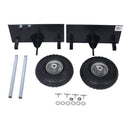 Heavy Duty 600Lb Panel Dolly With 10In. Pneumatic Wheels Alloy Steel - Black by HouseOfZazla