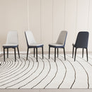 Modern Dining Chair With Cushions And Metal Legs by Unique Piece Furniture