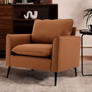 Nordic Retro Light Luxury Upholstered Sofa Chair by HouseOfZazla
