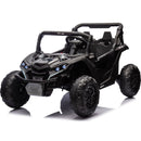 24V Two-Seater Kids Ride On UTV W/Parents Remote Control,Four-Wheel Suspension,Slow Start,Large wheel design,Anti-collision bar,Storage space,Music,USB,Bluetooth,Volume control,LED lights for Kids 3+.