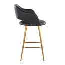 Margarite - Contemporary Fixed Height Counter Stool With Footrest (Set of 2) With Square by HouseOfZazla