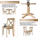 Modern Dining Table Set For 4, Round Table And 4 Kitchen Room Chairs, 5 Piece Kitchen Table Set For Dining Room, Dinette, Breakfast Nook by HouseOfZazla