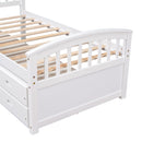 Platform Storage Bed Solid Wood Bed With 6 Drawers by HouseOfZazla