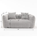Cozy Beanbag Chair With High Resilience Foam Core For 2 by Unique Piece Furniture