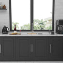 Modern Stainless Steel 15" Drop In Kitchen Sink Workstation With Accessories - Brushed Nickel by HouseOfZazla