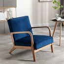 Classic Mid-Century Modern Accent Chairs, Open Framed Armchair With Cushioning by Unique Piece Furniture