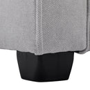 59.4" Loveseat Sofa with Pull-Out Bed Modern Upholstered Couch with Side Pocket for Living Room Office, Grey