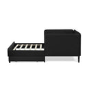 Upholstered Platform Bed Frame With 2 Storage Drawers And Adjustable Sofa Bed by HouseOfZazla