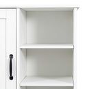 Laundry Cabinet with Doors and Shelf, Tilt-Out Laundry Hamper, Multiple Storage Space by HouseOfZazla