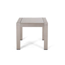 Cape Coral Contemporary Side Table With Frosted Glass Top by HouseOfZazla