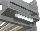Bunk Bed With Built In Shelves, Storage Box, LED Light And USB Charging Station