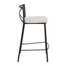 Modern Charlotte - Contemporary Fixed Height Counter Stool (Set of 2) by HouseOfZazla