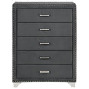 Melody 5-drawer Bedroom Chest Grey