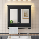 Modern Wall-Mounted Mirror Cabinet With Adjustable Shelves, Soft-Close Doors, High-Definition Mirror by HouseOfZazla
