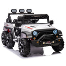 24V Ride On Large PickUp Truck car for Kids,ride On 4WD Toys with Remote Control,Parents Can Assist in Driving,Bluetooth music version,Pickup truck design with spacious storage in the rear.