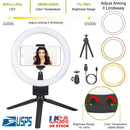 9" Dimmable LED Ring Light w/ Tripod Phone Selfie Camera Studio Photo Video Makeup Lamp