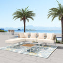 Walker Edison | Outdoor 8-Piece Sectional Sofa Set