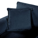 Modern Comfy Deep Seat Modular Sectional Sofa Cloud Couch With Ottoman by HouseOfZazla