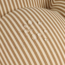 Outdoor Chair Cushions Set of 2 - Beige Striped