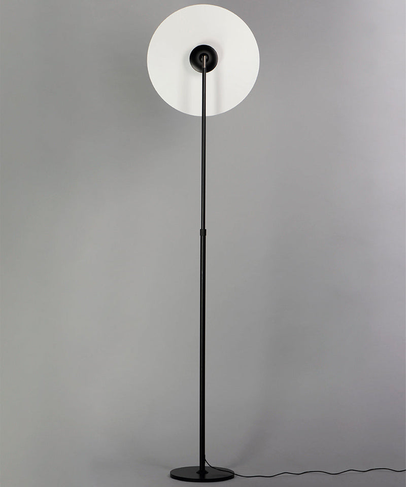 Radar 65"H 1-Light LED Floor Lamp Light Fixture Black and White Finish by ET2