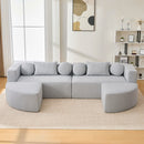 Boneless - Couch Modular Sectional Sofa With Deep Seating And Curved Design by Unique Piece Furniture