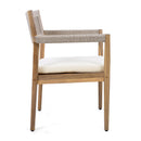 Patio Set Outdoor Acacia Wood Furniture Sets - Braided Dining Chairs and Patio Dining Table