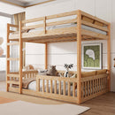Stylish Bunk Bed With Ladder And Guardrails by Unique Piece Furniture