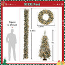 Pre-Lit Christmas Artificial Tree 4-Piece Set