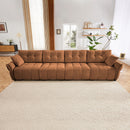 Modern Sofa & Pillows, Textured Cover, High Rebound Cushions by HouseOfZazla