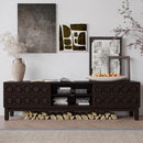 Media Console With 4 Drawers And Cable Management by Unique Piece Furniture