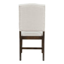 5-Piece Retro Functional Dining Set, Round Table with a 16"W Leaf and 4 Upholstered Chairs for Dining Room and Living Room (Walnut)