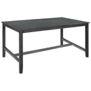 6 Piece Wooden Dining Table set, Kitchen Table set with 4 Chairs and Bench, Farmhouse Rustic Style,Gray