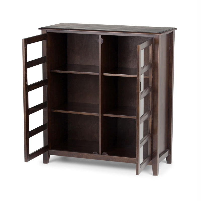 Burlington - Medium Storage Cabinet - Mahogany Brown, photo 4 of 7