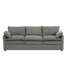 Modern 3 Seater Sofa With Side Storage Pockets For Living Room by HouseOfZazla
