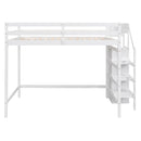 Loft Bed With Built In Storage Wardrobe And Staircase by HouseOfZazla