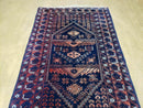 3' 4" X 5' 6" Vintage Handmade Pakistan Balouchi Balouch Tribal Wool Rug Nice