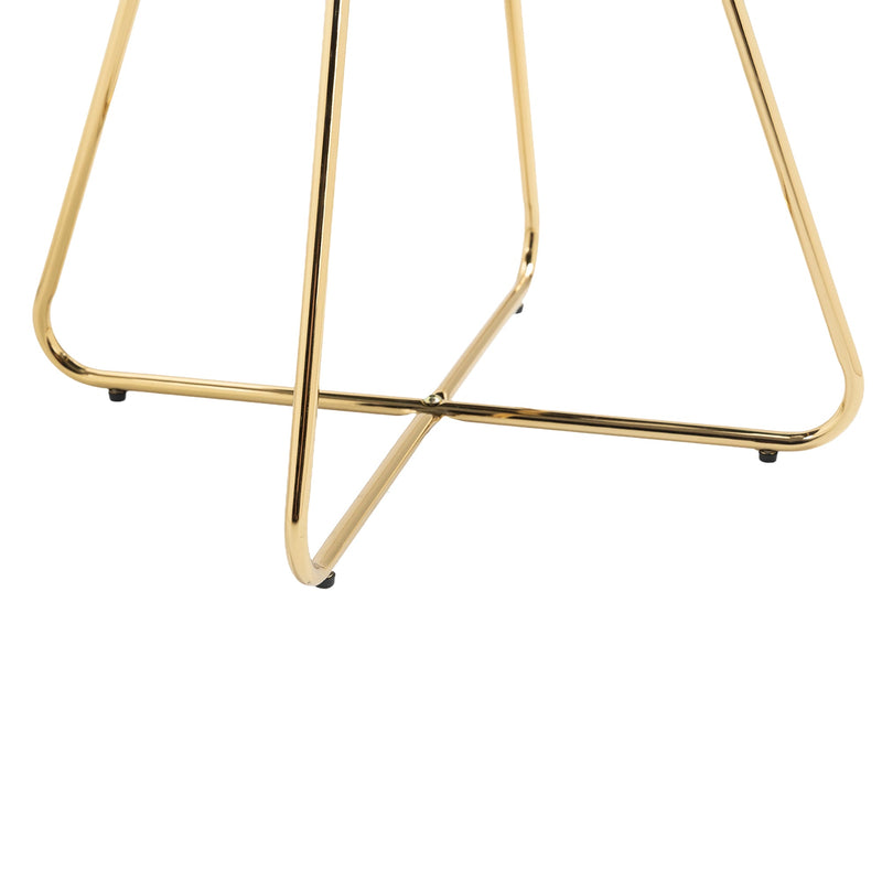 Accent Chairs Set of 2, Velvet Side Chairs with Gold Legs, Mid-Century Upholstered Dining Chairs for Living Room, Kitchen, Bedroom, Beauty Room