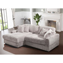 Modern CorduroyCorner sofa Sleeper Sofa Couch With Comfy Deep Seat& 6 Pillows