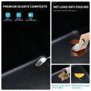 Quartz Drop-In Topmount Bar Sink - 15" x 15" x 9.65" by HouseOfZazla