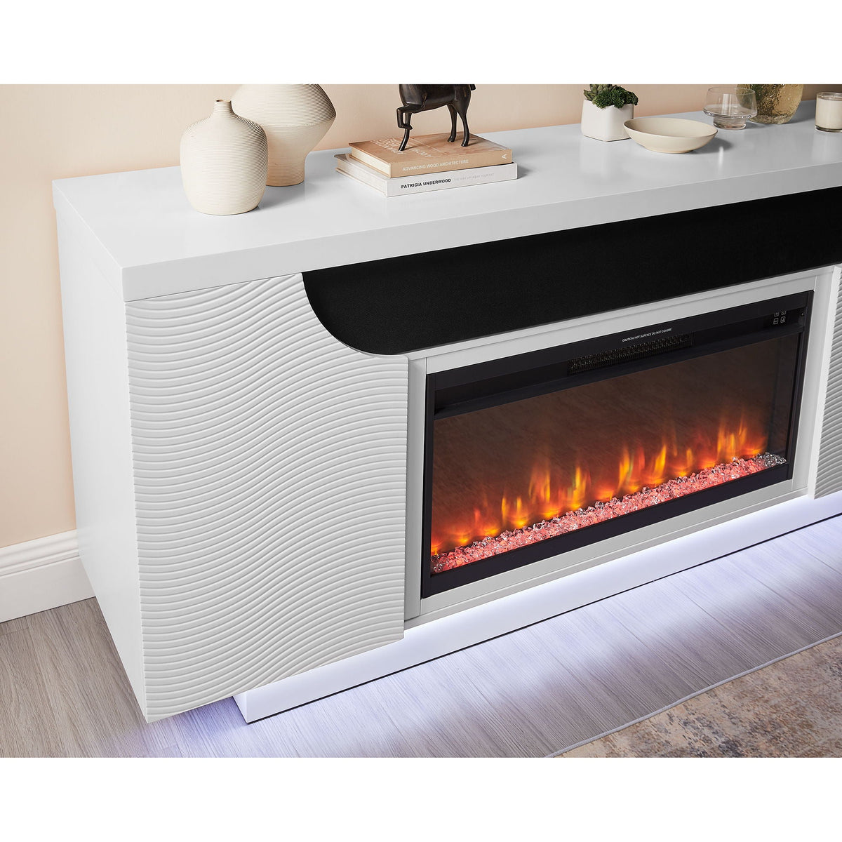 Alessia - Electric Fireplace With Multi Color LED And Flame Settings, photo 7 of 14