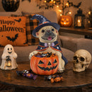 Halloween French Bulldog Witch Puppy Figurine