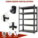 5 Tier Heavy Duty Shelving Unit Adjustable Shelving Units
