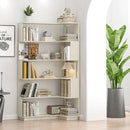 5-Tier L-Shaped Corner Bookshelf with 6 Open Shelves