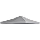 9.8' x 9.8' Gazebo Replacement Canopy, 2-Tier Top UV Cover for 9.84' x 9.84' Outdoor Gazebo Models 01-0153 & 100100-076, Light Gray (TOP ONLY)