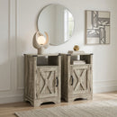 Farmhouse Nightstand, Charging Station & Storage by HouseOfZazla