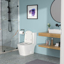 1 Piece Toilet With Single Flush And Soft Closing Seat - White by HouseOfZazla