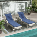 2 Piece Outdoor Chaise Lounge Chair Cushion Set by HouseOfZazla