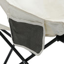 2 Pieces Outdoor Camping Chairs Folding / Portable, Comfortable Seating, Durable Steel Fram by HouseOfZazla
