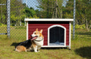 Medium Wooden Outdoor Dog House, Waterproof Roof, Elevated Floor, Adjustable Plastic Feet by HouseOfZazla