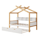 House Bed With Bookshelf Storage by HouseOfZazla